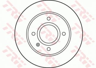 Купити DF1658 TRW Гальмівні диски Escort (5, 6, 7) 1.3