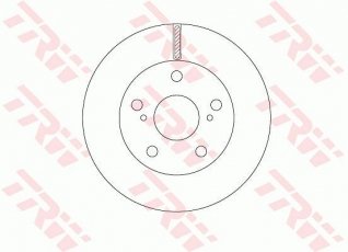 Купить DF6782S TRW Тормозные диски Hilux (2.5 D-4D, 2.5 D-4D 4WD)
