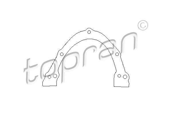 Купити 100 193 Topran - Прокладка, кришка картера (блок-картер двигуна)