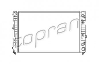 Купити 112 294 Topran Радіатор охолодження двигуна Ауді А4 Б5 (2.4, 2.5, 2.6, 2.8)