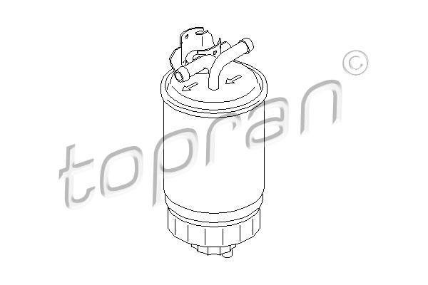Купить 102 732 Topran Топливный фильтр  Jetta (1, 2) (1.5 D, 1.6 D, 1.6 TD)