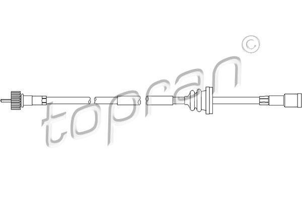 Купити 202 223 Topran Трос спідометра Вектра А (1.4, 1.6, 1.7, 1.8, 2.0)