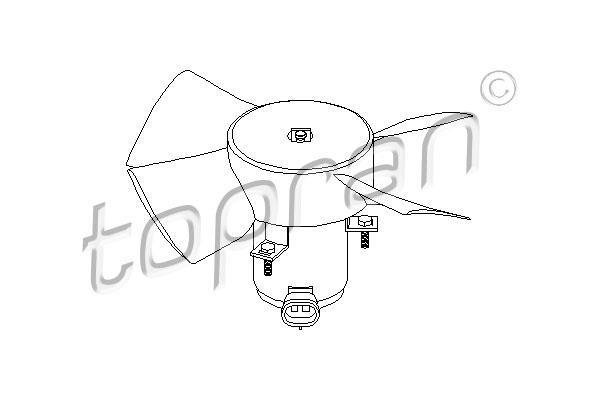 Купить 202 362 Topran Вентилятор охлаждения Astra F (1.4, 1.6, 1.8)