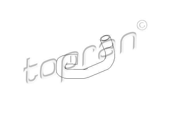 Купить 207 403 Topran Патрубок радиатора Opel