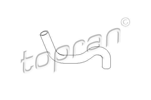 Купить 721 832 Topran Патрубок радиатора Peugeot 206 (1.1, 1.4, 1.6)