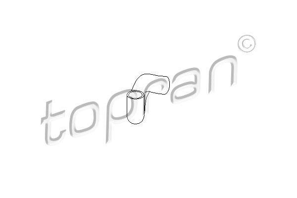 Патрубок радіатора 206 701 Topran фото 1