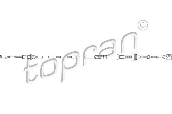 Купити 109 857 Topran Тросик газу Transporter T4 (2.4 D, 2.4 D Syncro)