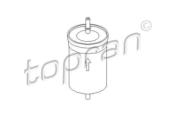 Купить 103 174 Topran Топливный фильтр  Ауди А3 (1.6, 1.8)