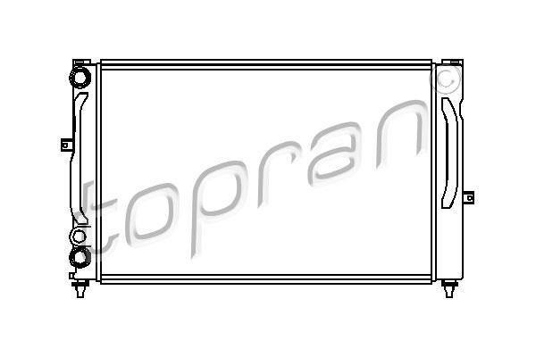 Купить 107 151 Topran Радиатор охлаждения двигателя Суперб (1.8, 1.9, 2.0)
