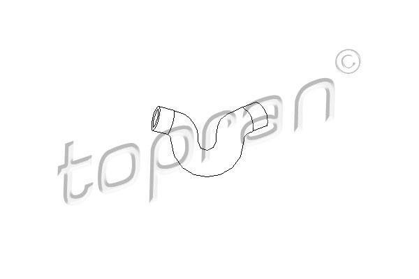 Купить 205 711 Topran Патрубок радиатора Вектру А (1.6, 1.8, 2.0)