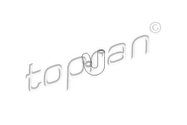 Патрубок радіатора 107 304 Topran фото 1