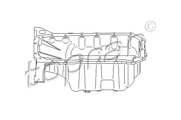 Купить 722 773 Topran Картер двигателя Citroen C3 (1.6, 1.6 16V)