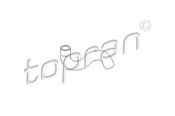 Купить 721 828 Topran Патрубок радиатора Peugeot 206 (1.1, 1.4, 1.6)