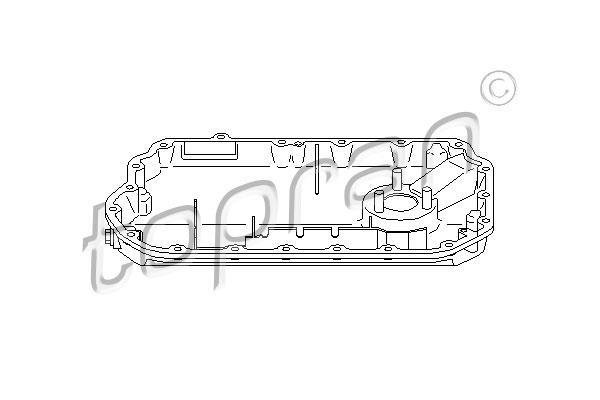 Купить 111 355 Topran Картер двигателя Audi A8 3.0