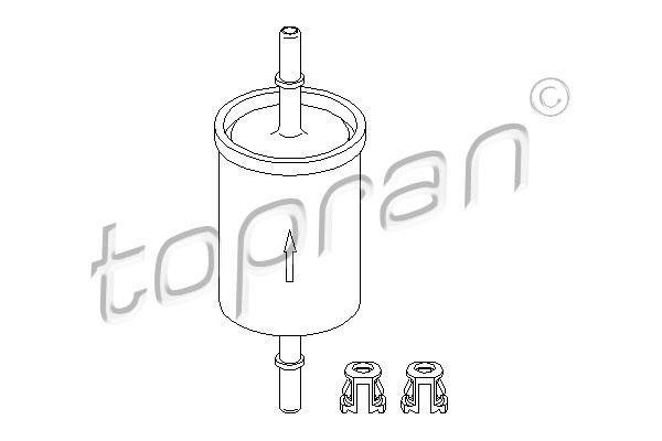 Купити 201 622 Topran Паливний фільтр  Meriva (1.4, 1.6, 1.8)