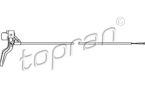 Тросик капота 206 218 Topran фото 1