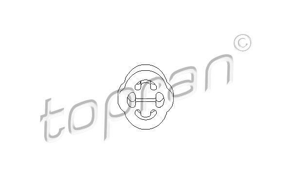 Крепление глушителя 104 183 Topran фото 1