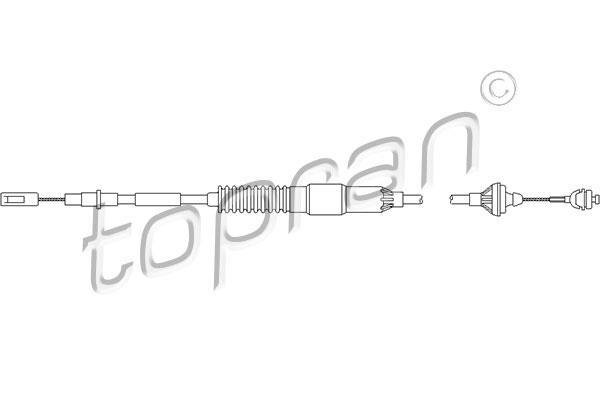 Купити 103 534 Topran Трос зчеплення Passat (B3, B4) (1.6, 1.8, 1.9, 2.0, 2.8)
