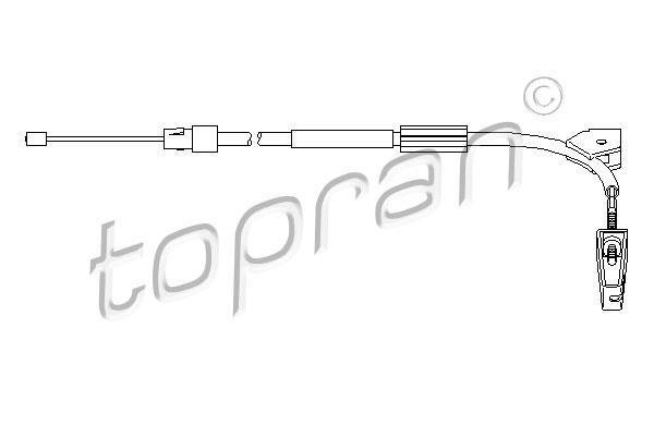 Купити 407 781 Topran Трос ручного гальма A-Class W168 (1.4, 1.6, 1.7, 1.9, 2.1)