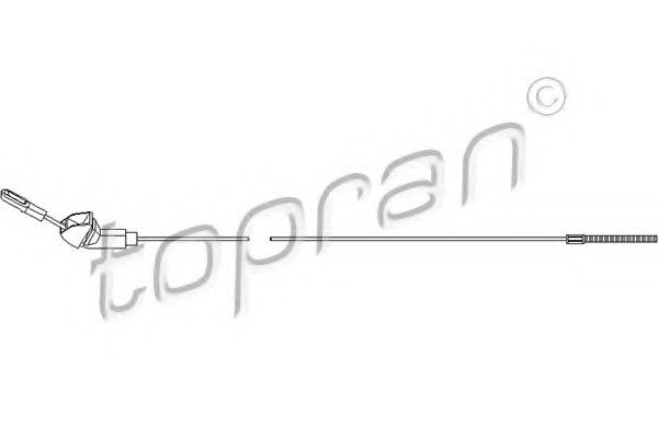 Купити 200 871 Topran Трос ручного гальма Вектра А (2.0, 2.5)