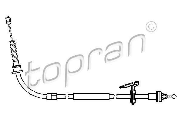 Купити 501 102 Topran Трос ручного гальма Купер (1.4, 1.6)