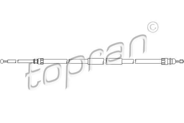 Купити 501 720 Topran Трос ручного гальма БМВ Х3 Е83 (2.0, 2.5, 3.0)