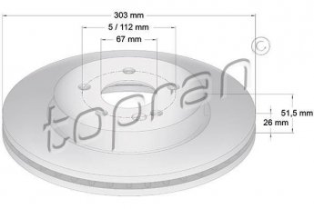 Купить 401 400 Topran Тормозные диски M-Class W163 (ML 230, ML 270 CDI, ML 320)