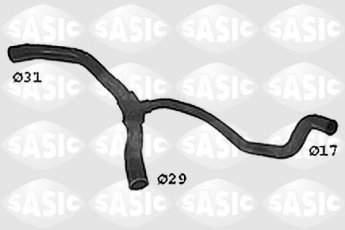 Купить SWH4307 Sasic Патрубок радиатора Clio 2 (1.4, 1.6)