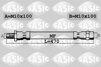 Купить SBH0180 Sasic Тормозной шланг Citroen C3 (1.4, 1.6)
