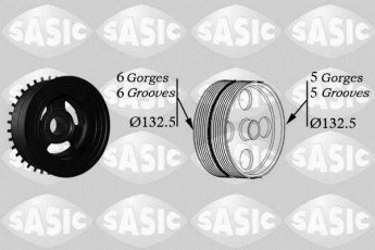 Купить 2156068 Sasic Шкив коленвала Focus 2 (1.8, 2.0, 2.0 LPG)