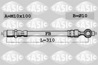 Купити 6606109 Sasic Гальмівний шланг Hyundai i30 (1.4, 1.6, 2.0)