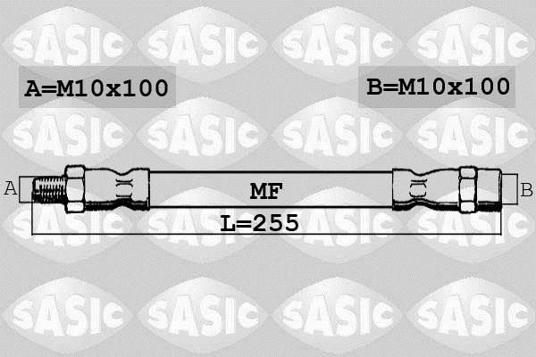 Купити 6606262 Sasic Гальмівний шланг БМВ Ф30 (Ф30, Ф31, Ф35, Ф80) (1.5, 1.6, 2.0, 3.0)