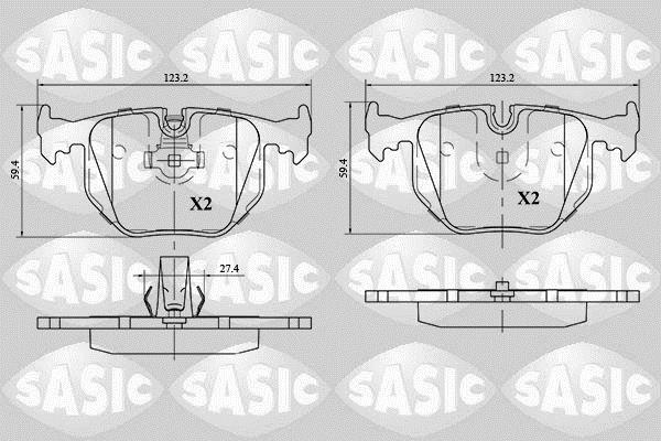 Купить 6216054 Sasic Тормозные колодки  БМВ Е46 (2.5, 2.9, 3.0, 3.2) 