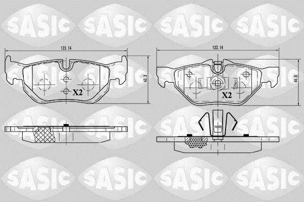 Купити 6216012 Sasic Гальмівні колодки  BMW E90 (E90, E91, E92, E93) (2.0, 2.5) 