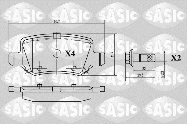 Купить 6216021 Sasic Тормозные колодки  B-Class W245 (1.5, 1.7, 2.0) 