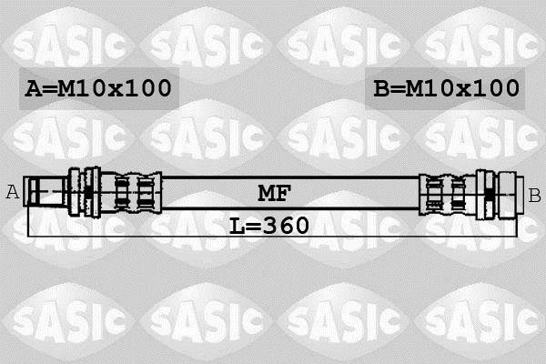 Купить 6600048 Sasic Тормозной шланг Боксер (1.9, 2.0, 2.4, 2.8)