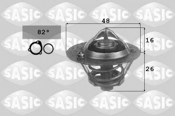 Купити 3306025 Sasic Термостат  Фокус (2, 3) (1.4, 1.6, 1.6 Ti)