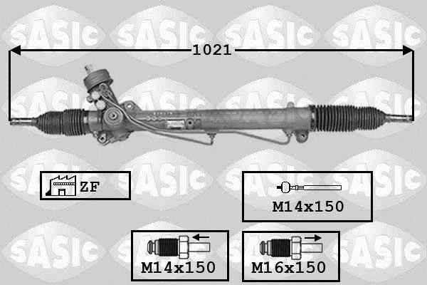 Купити 7006141 Sasic Рульова рейка Audi A4 B5 (1.6, 1.8, 1.9)