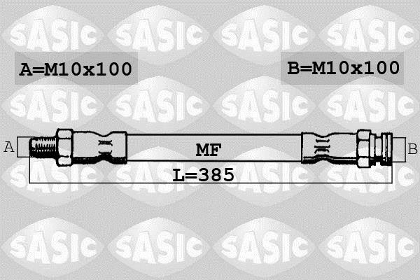 Купить 6600026 Sasic Тормозной шланг Ducato 244 (2.0, 2.3, 2.8)