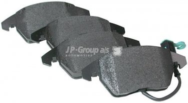 Купить 1163601110 JP Group Тормозные колодки передние Туран (1.2, 1.4, 1.6, 1.9, 2.0) с датчиком износа