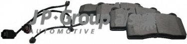 Купить 1163606810 JP Group Тормозные колодки передние без датчика износа