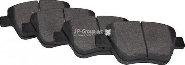 Купить 1163707210 JP Group Тормозные колодки задние Audi без датчика износа