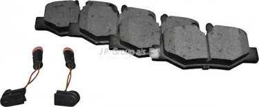 Купить 1363701910 JP Group Тормозные колодки задние Viano W639 (2.1, 3.0, 3.2, 3.5, 3.7) с датчиком износа