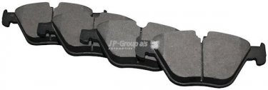 Купить 1463601410 JP Group Тормозные колодки передние 6-series (E63, E64) (630 i, 645 Ci, 650 i) без датчика износа
