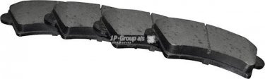 Купить 1263603610 JP Group Тормозные колодки передние Movano (1.9, 2.2, 2.5, 2.8, 3.0) без датчика износа