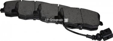 Купить 1163603210 JP Group Тормозные колодки передние Поло (1.4, 1.8 GTI, 1.9 TDI) с датчиком износа