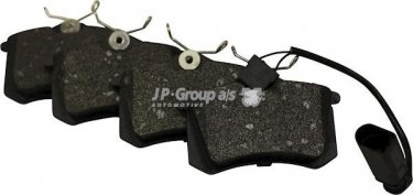 Купить 1163707410 JP Group Тормозные колодки задние Шаран (1.8, 1.9, 2.0) с датчиком износа