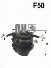 Купить 1518701009 JP Group Топливный фильтр  Peugeot 307 (1.4 HDi, 1.4 HDi 70)