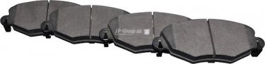 Купить 1563603010 JP Group Тормозные колодки передние Jaguar без датчика износа