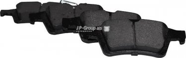 Купить 1563701510 JP Group Тормозные колодки задние Mazda 5 (1.6, 1.8, 2.0) без датчика износа